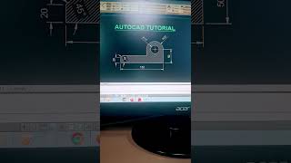 Autocad Tutorial Drawing for Practice Line, Angle, Circle Command