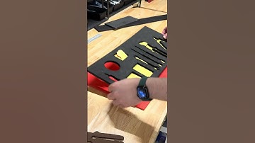 Laser cut kaizen foam! #cncmachine #diy #lasercutter #3dprinted #lasertech #organization #workshop