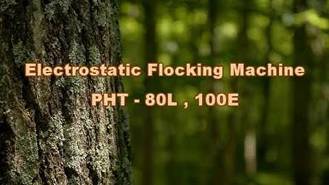 Electrostatic Flocking Machine