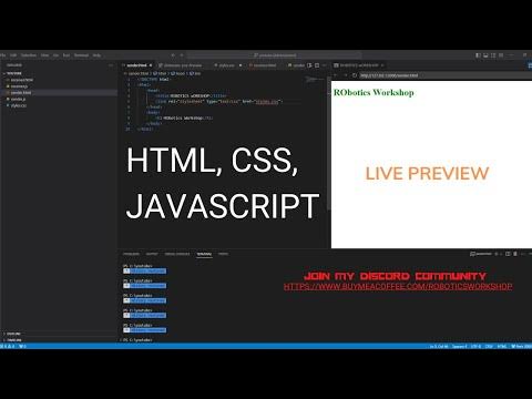 Live Preview Of Webpage in Visual Studio Code | Html | CSS | JavaScript ...
