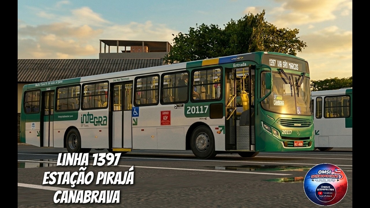 🟢LINHA 1397 EST.PIRAJA X CANABRAVA ida/volta🟢mapa salvador norte 3.5