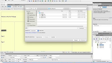 Adding Hyperlinks in Dreamweaver