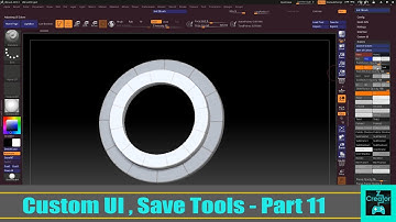 Zbrush CustomUI SaveTool In Hindi Part 11