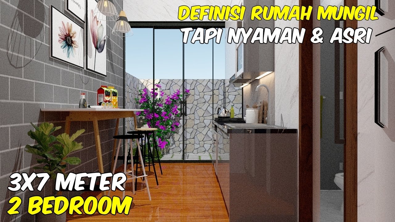 Rumah Minimalis Ini Hanya Berukuran 3x7 Meter Tapi Keren Banget YouTube