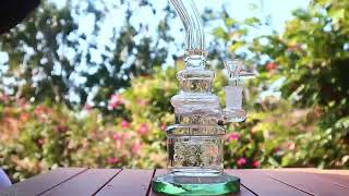 Nadia Glass: Ring Drum Percolator Glass Bong