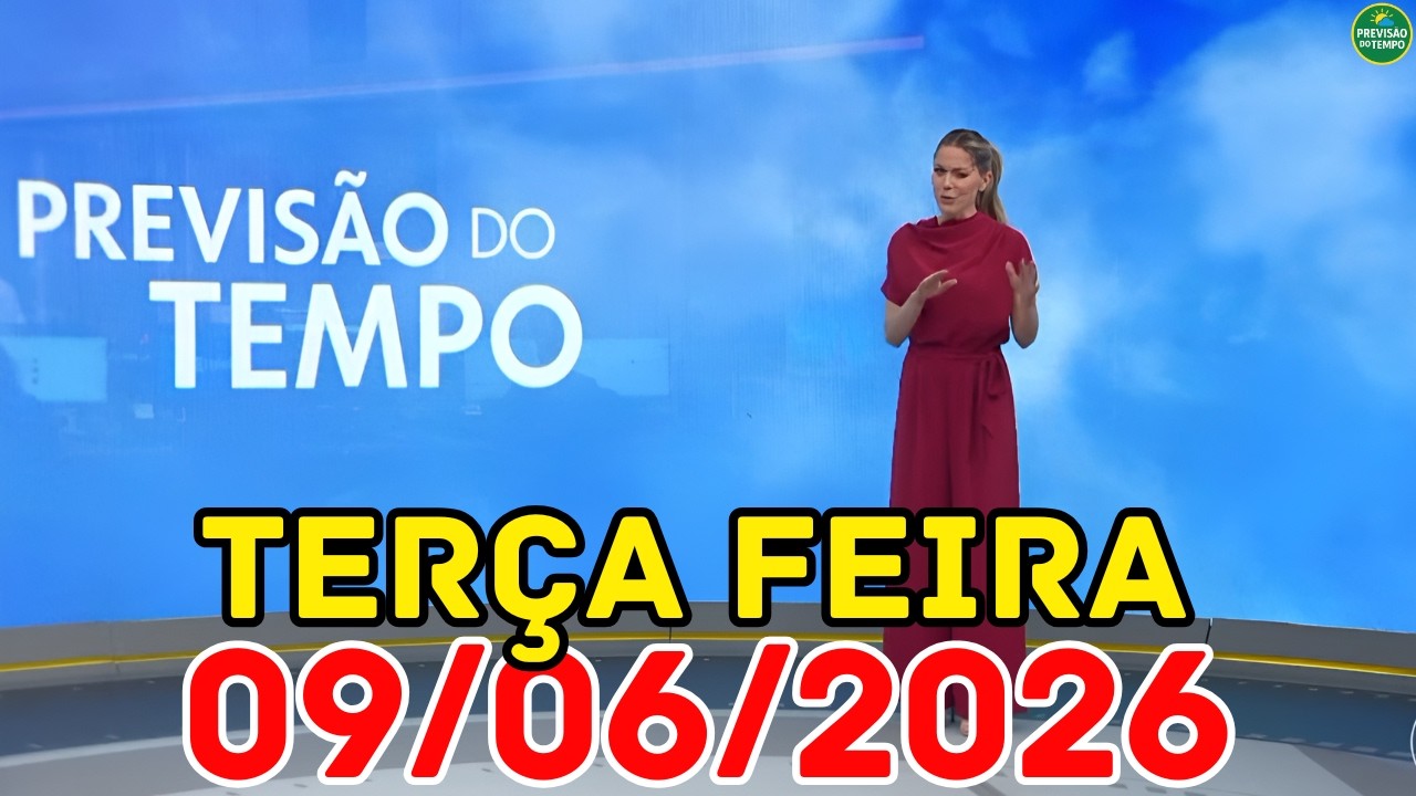 PERIGO HOJE: Temporais e Chuva de Até 100 mm | Previsão do Tempo Jornal Hoje 09/06