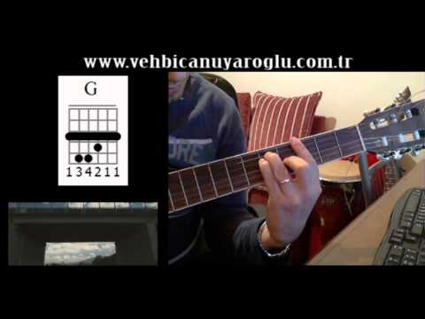 Gitar Dersi - Bitmesin ( Gökhan Türkmen ) - Akor ve Solo Çalışması