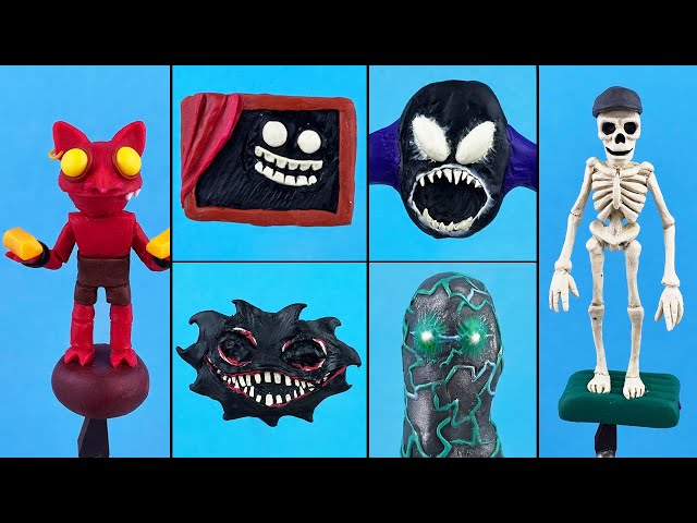 Monsters DOORS Hotel Update 😬 Roblox figure from plasticine. Clay. How to.  DIY in 2023