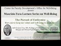 Maurizio Fava Lecture Series on Well-Being with Dr. Giovanni Fava