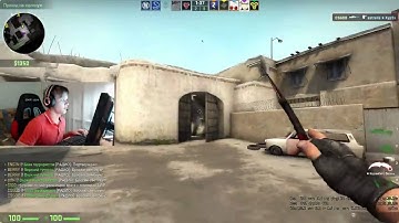 S1mple playing CS GO Faceit on Dust 2 twitch stream