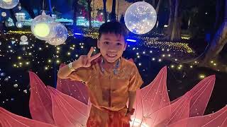 NaSatta Light Festival 2025 | A Magical Family Night in Ratchaburi, Thailand