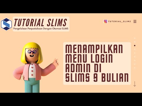 Menampilkan Menu Login Admin di SLiMS 9 Bulian