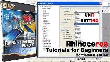 Unit settings or Unit change | Rhino Tutorials for beginners | Rhinoceros 3D | Part 41