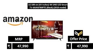 LG 108 cm (43 Inches) 4K UHD LED Smart TV 43UK6780PTE (Black) (2018 model)