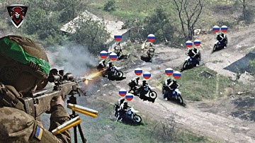 Oekraïense Azov Brigade-sluipschutters schakelen tientallen Russische motorkonvooien één voor één...