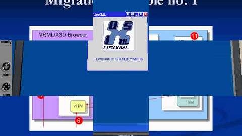 MigriXML, a VRML rendering engine of UsiXML supporting user interface migration