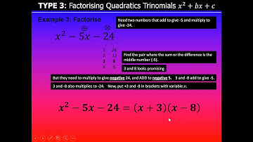 Algebra | Factorising Quadratics |Trinomials | MCAT | 91027 | NCEA Level 1 Mathematics | NZQA 2020