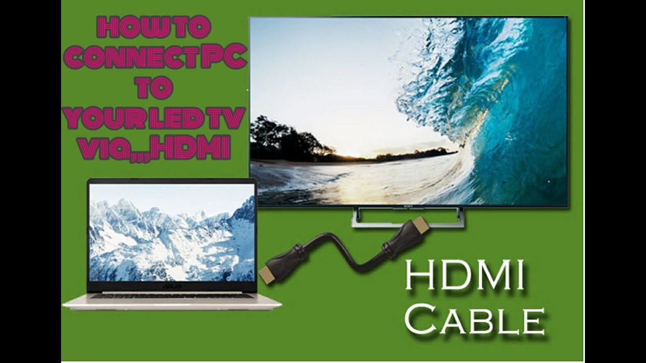 HDMI cable se LCD, LED, SMART TV ko kaise connect karein YouTube