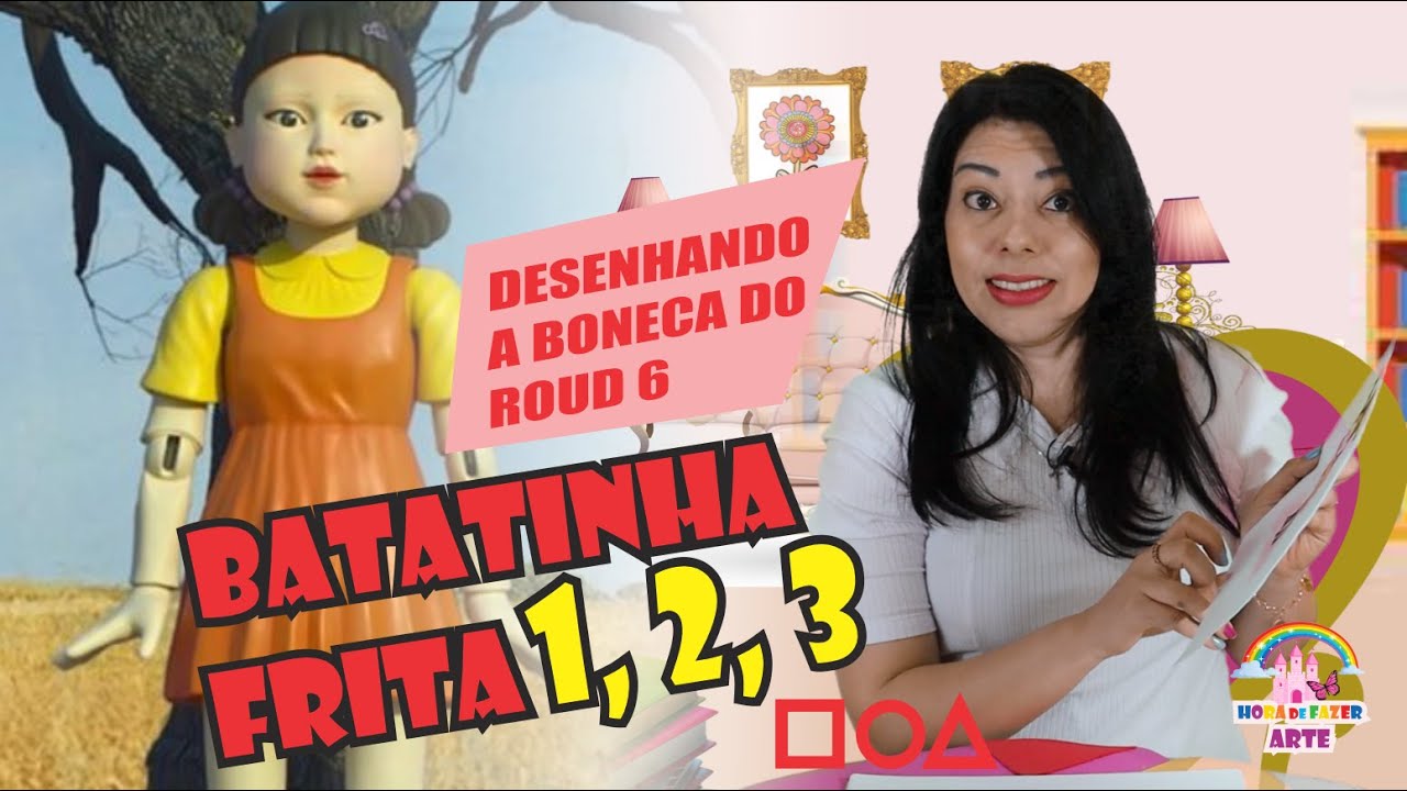 Como Desenhar a BONECA de Round 6 NETFLIX, Desenho para Colorir e Imprimir