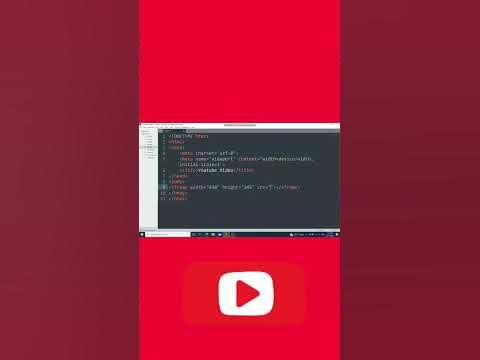 How to Use Iframe In HTMl And web development |Tech Shorts - YouTube