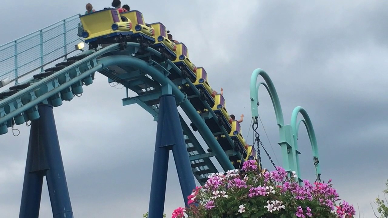 Roller coaster @ Sesame place, Langhorne, PA - YouTube
