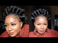 SIMPLE UPDO PROTECTIVE STYLE ON 4C HAIR