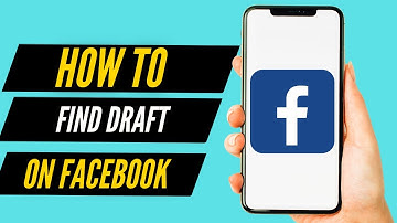How To Find Draft on Facebook App (2022)