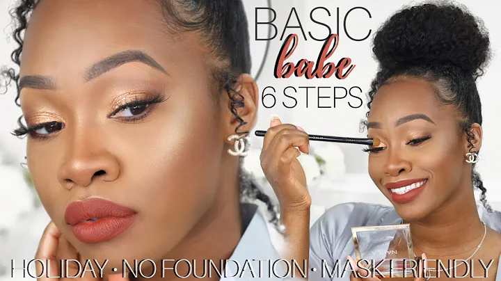BASIC BABE: No Foundation Thanksgiving Makeup in 6 Steps (MASK FRIENDLY) | Maya Galore