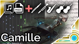 Camille login theme - League of Legends (Synthesia Piano Tutorial) chords
