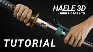 TUTORIAL - HAELE 3D - Hand Poses Pro - Drawing References