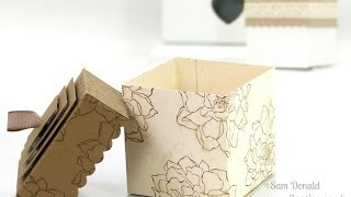 Lidded Box Tutorial using Stampin' Up! Squares Framelits