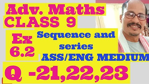 Advanced maths class 9 Ex 6.2 Q- 21,22,23 ass/eng Medium