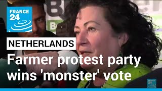 Farmer protest party wins 'monster' Dutch vote victory • FRANCE 24 English
