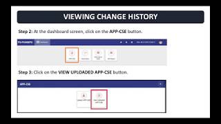 View the Change History of an APP-CSE