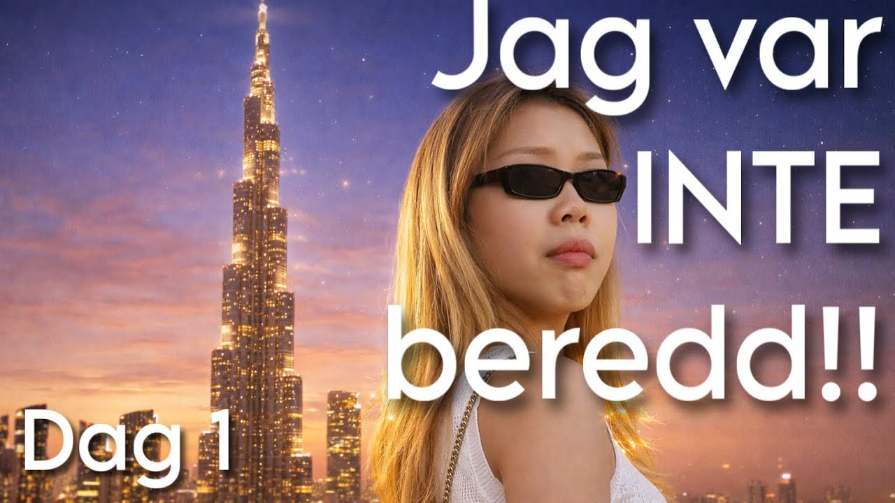 Dubai var magiskt… tills vägen hem | VLOGG DAG 1