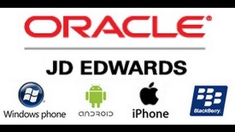 Deploy JD Edwards-Integrated Mobile Apps to iPhone, Android, BlackBerry and Windows Mobile - Webinar