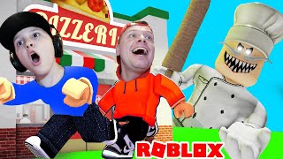 Сбежали из ПИЦЦЕРИИ в РОБЛОКС! ПОБЕГ от ПОВАРА в Roblox?