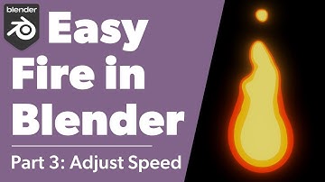 Easy Blender Fire! How to Make Fire in Blender Tutorial Part 3: Adjusting the Fire Simulation Speed