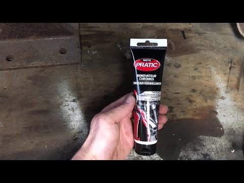 Nettoyant chromes moto