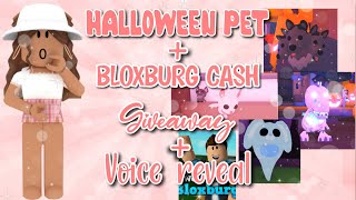 200 subscriber special New Halloween adopt me pet giveaway/bloxburg cash giveaway/voice reveal