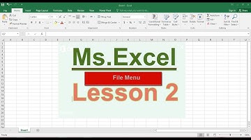 File Menu in Ms. Excel 2016 New, open, print, sheer, save, Save as ,PDF #Technical Pashto 4k