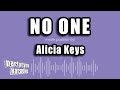 Alicia keys  no one karaoke version