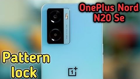 How to set Pattern lock in Oneplus Nord N20 Se,Pattern lock setting in Oneplus Nord N20 Se,