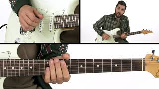 ariel posen guitar lesson - donuts f#m blues: comping - the electric storyteller
