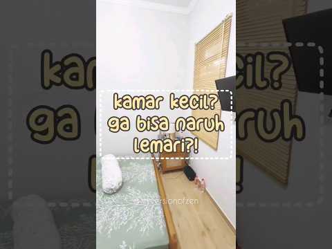 INSPIRASI KAMAR KECIL ESTETIK TANPA LEMARI | KAMAR MUNGIL RAPIH TANPA LEMARI BAJU | ORGANIZING KAMAR