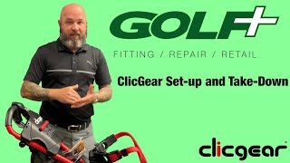 How to Set Up a ClicGear Push Cart for the Golf Course