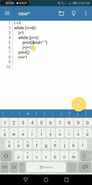 Print patterns in python using while loops - YouTube