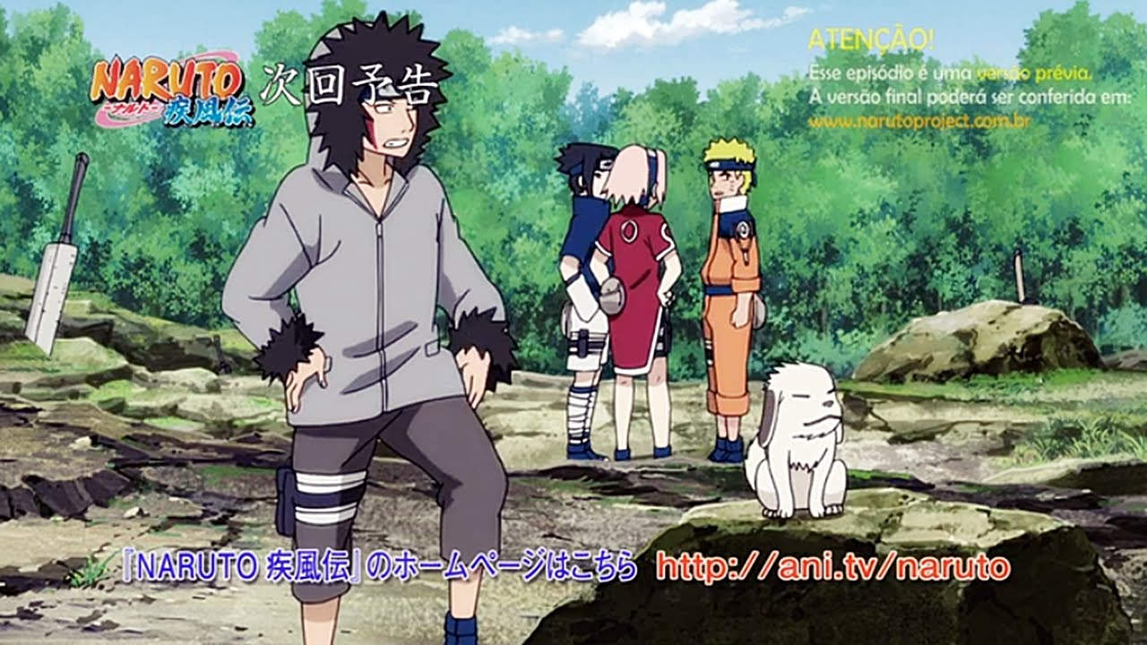 Naruto Shippuden 1ª Temporada #Ep 001 (Dublado PT - PT)  Ep 001 De Volta  para Casa. Alguém passa pelos portões. E ele está mais velho, é um renovado  Naruto que volta