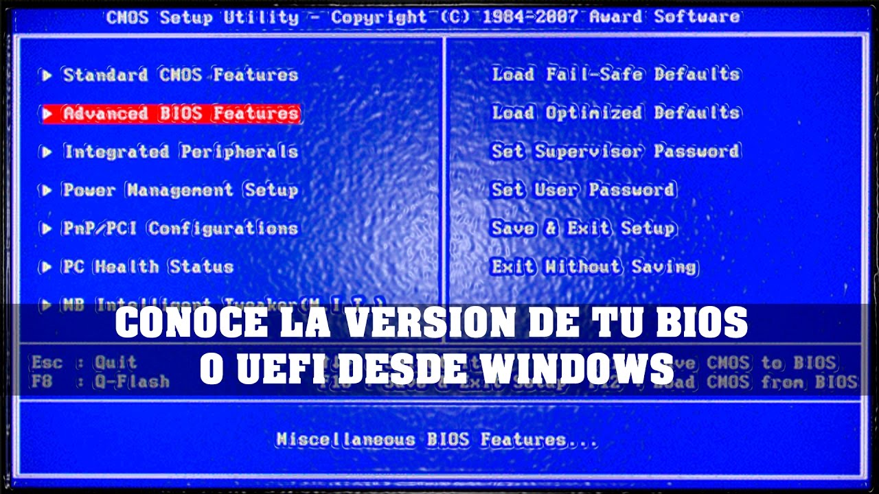 Conoce La Version De Tu Bios O Uefi Desde Windows Youtube Hot Sex Picture 1989