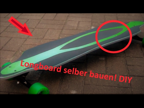 Build your Longboard Deck Tutorial + Template PDF German DIY